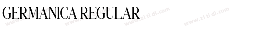 GERMANICA REGULAR字体转换